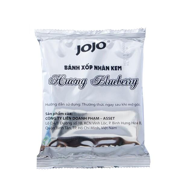 BÁNH XỐP ỐNG JOJO NHÂN BLUEBERRY 150G x 6 HỘP