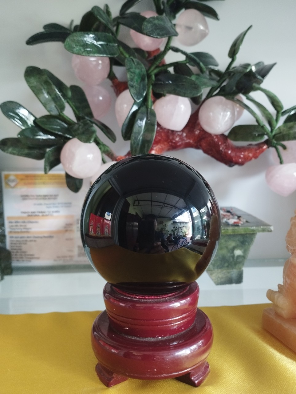 Quả Cầu Phong Thuỷ Đá Onix Đen - Hợp Mệnh Mộc, Mệnh Thủy