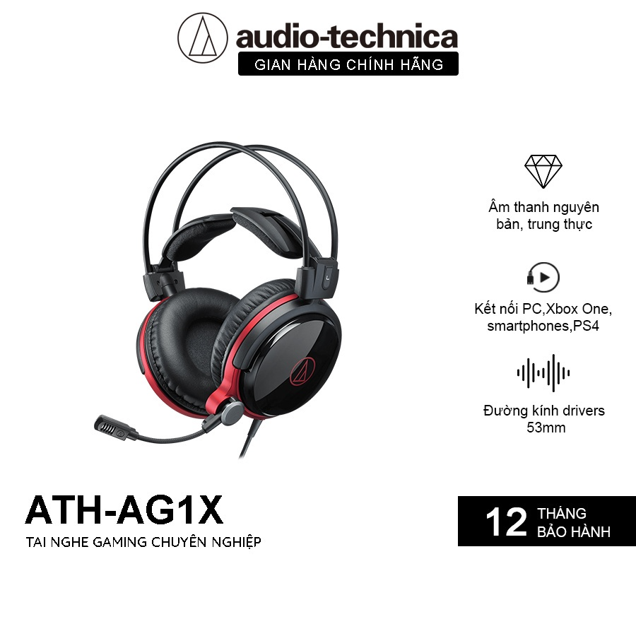 Tai Nghe Gaming Audio-Techncia ATH-AG1X - Hàng Chính Hãng