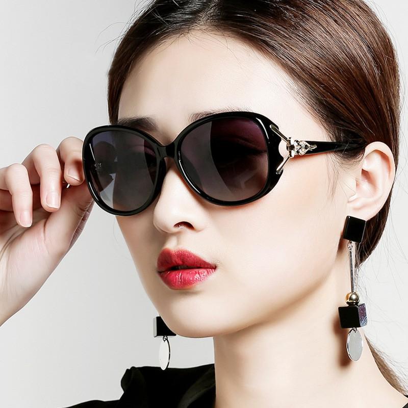 Kính mát kính râm nữ khung mắt mèo hoa trà chấm rỗng bản đẹp chống nắng chống tia UV phiên bản 2021