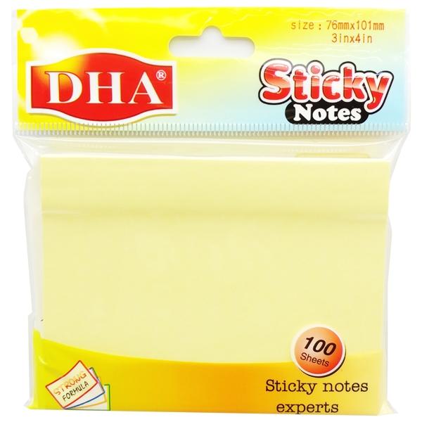 Giấy Note 101 x 76 mm - DHA DH-9804 - Màu Vàng (100 Tờ)