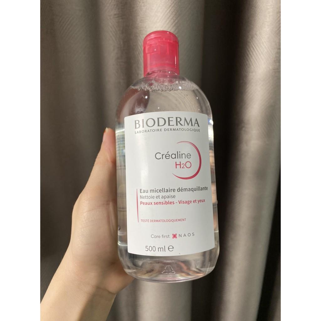 TẨY TRANG BIODERMA 500ML - PHÁP - NƯỚC TẨY TRANG BIODERMA CREALINE, SENSIBIO H2O