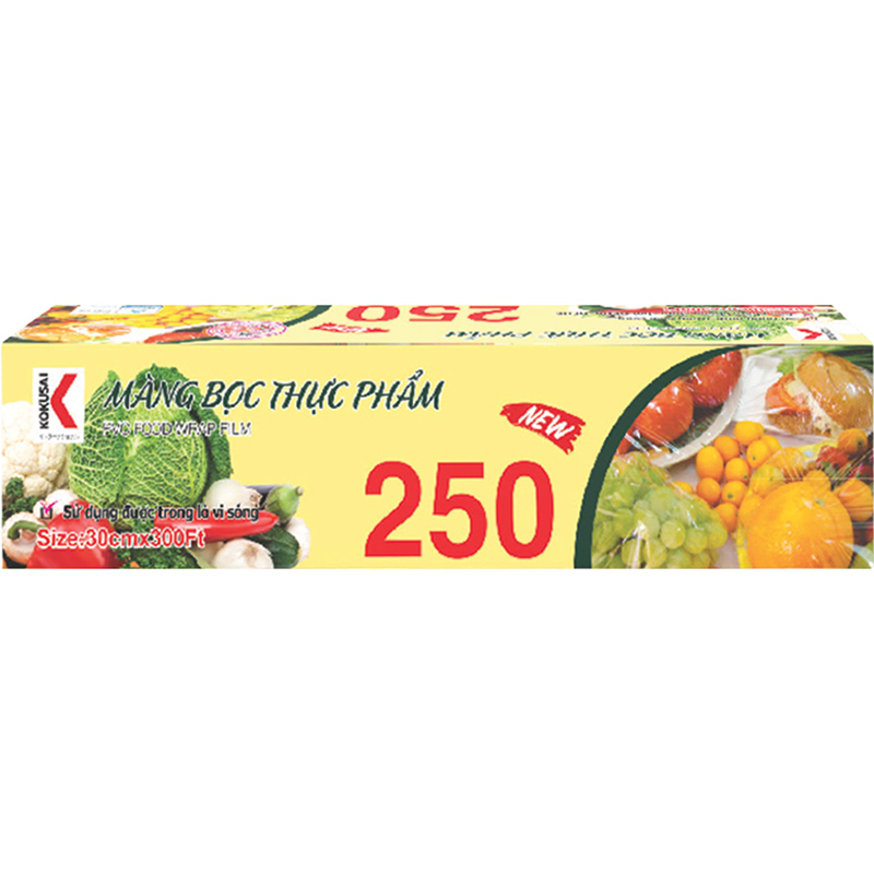 Combo 2 Màng Bọc Thực Phẩm Kokusai MBTP00004503 (0.3 x 250 m)