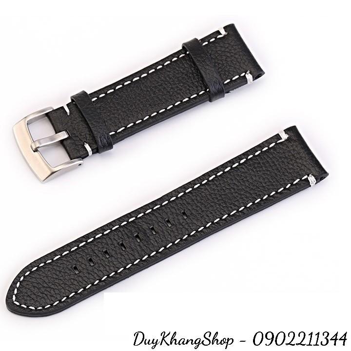 Dây Đồng Hồ Da Bò Thật - Dây Da Đồng Hồ 18mm 20mm 22mm