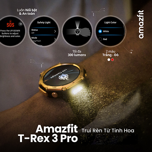 Đồng hồ thông minh Amazfit T-Rex 3 Pro 48mm A2444 - Hàng chính hãng