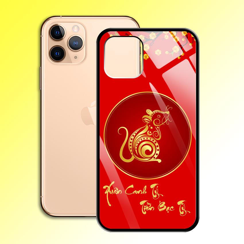 Ốp Lưng Họa Tiết Màu Vàng Ánh Kim cho điện thoại Iphone 11 Pro - 0378 7980 MOUSE02 - Chuột Vàng - Hàng Chính Hãng
