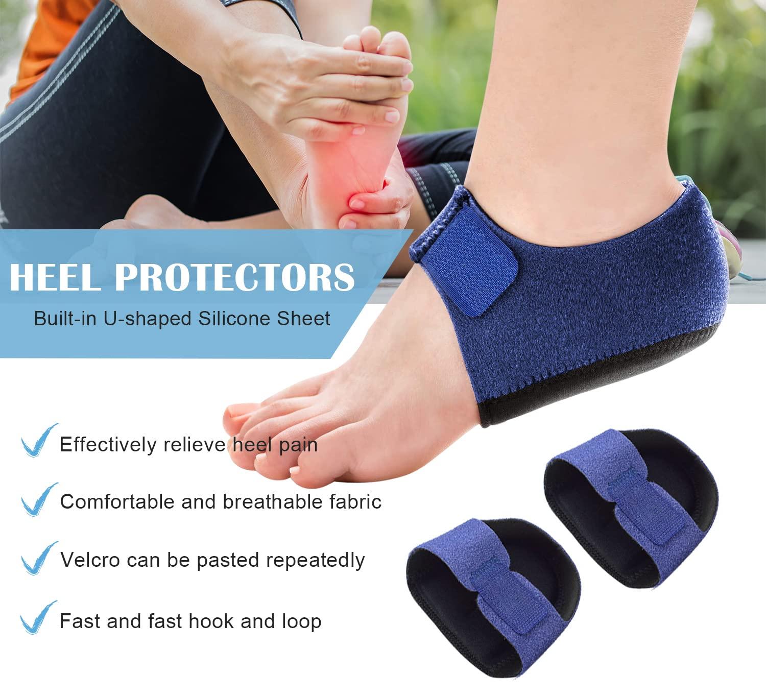 2pcs bảo vệ gót chân cho viêm cân gan thực vật Achilles với silicon ngọt ngào gel có đệm Talonette calcanéenne purfing mắt cá chân để giảm đau Talon, dự thảo gót chân