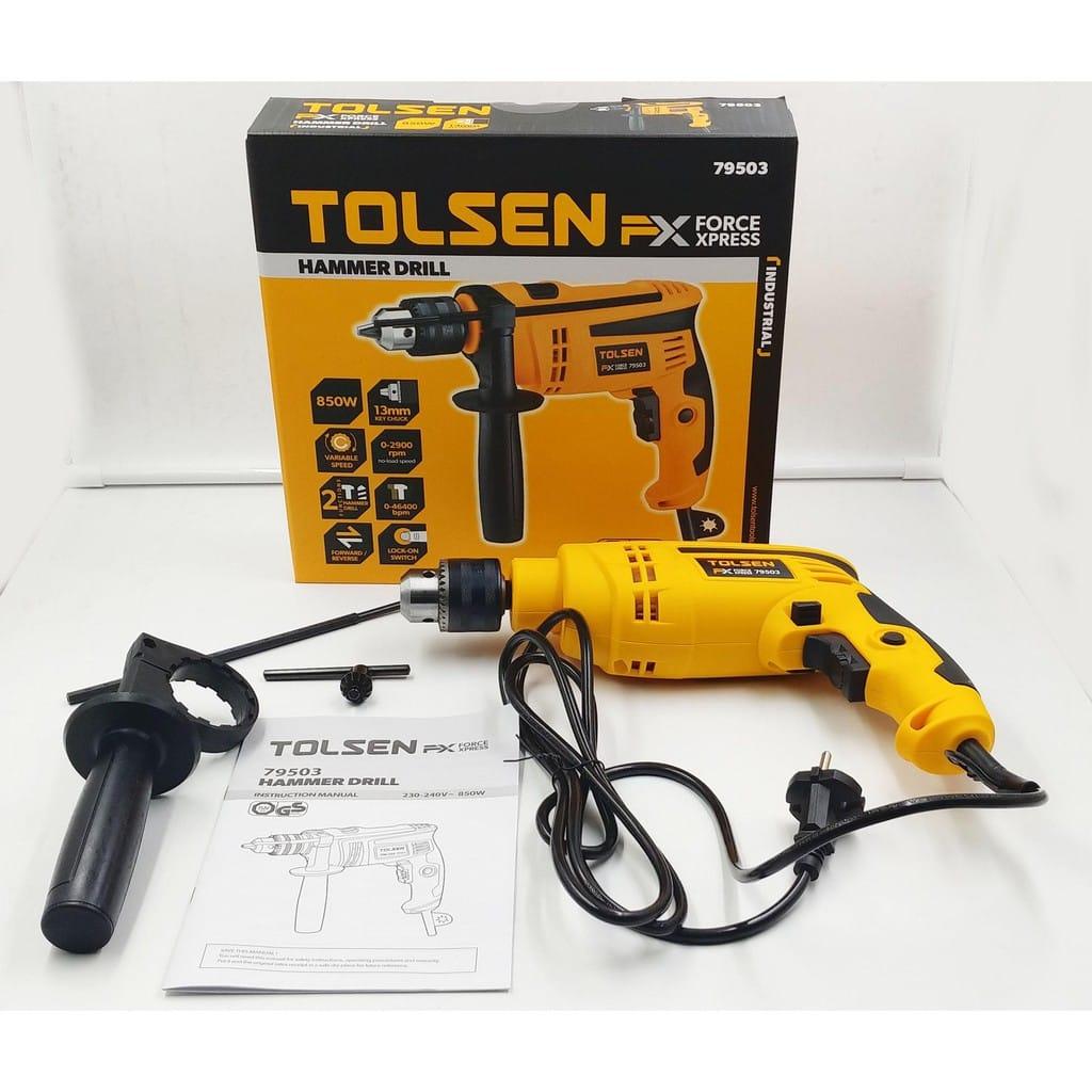 MÁY KHOAN TÁC ĐỘNG 13MM 850W TOLSEN 79503 - HÀNG CHÍNH HÃNG