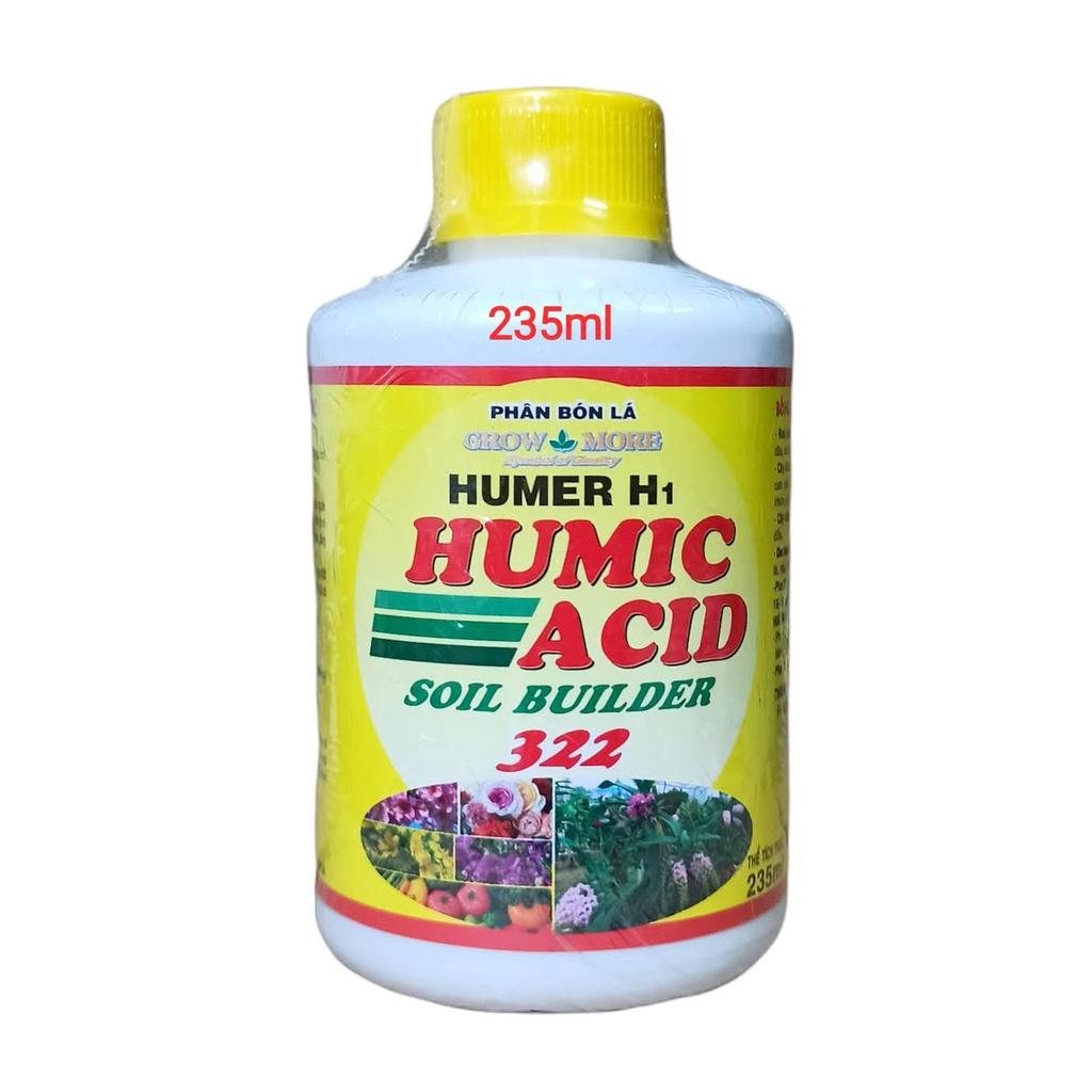 Humic 322 - Phân Bón Hữu Cơ Giải Độc Cho Đất - Chai 235ml