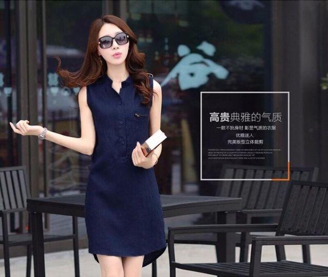 ĐẦM JEAN SUÔNG SÁT NÁCH