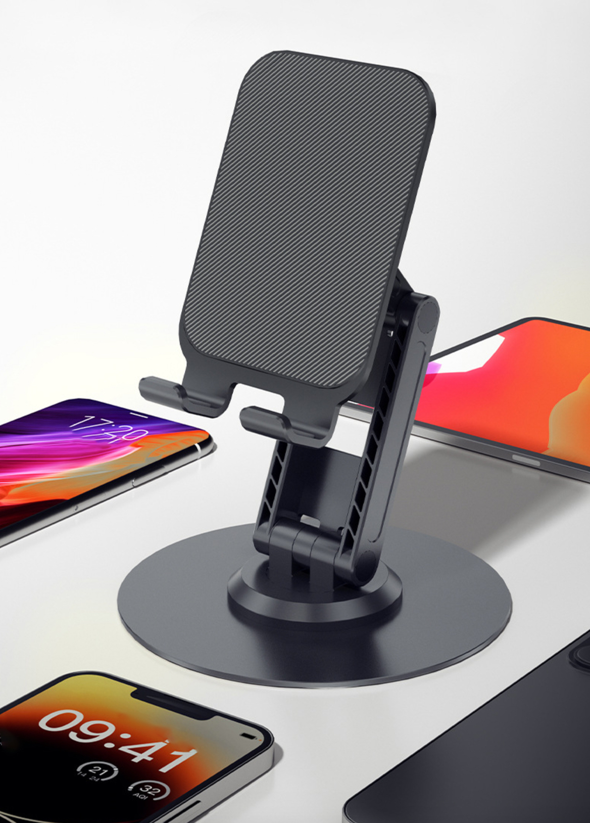 Giá kệ đỡ dành cho điện thoại máy tính bảng xoay 360 độ gấp gọn điều chỉnh nhiều nấc độ cao K11 - Hàng chính hãng