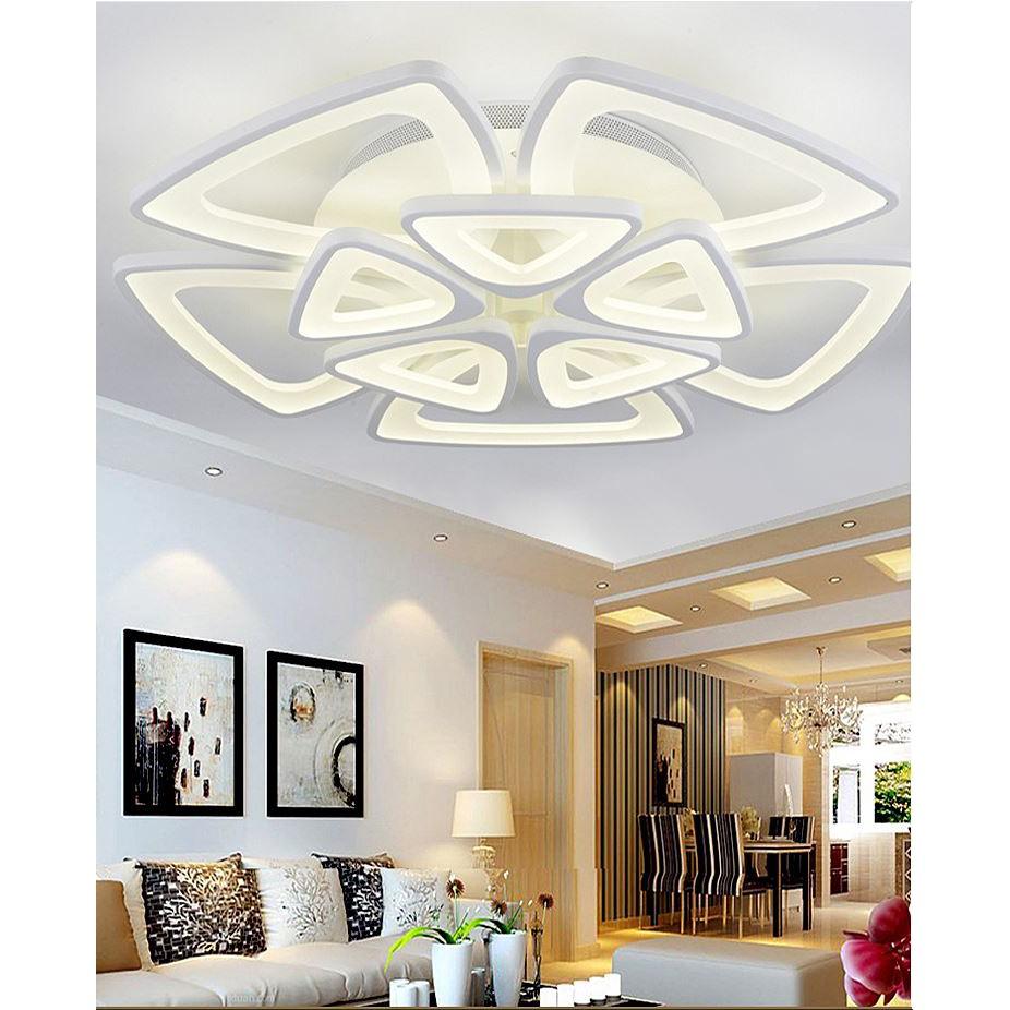 Đèn trần STYLE 3 chế độ ánh sáng hiện đại - kèm bóng LED chuyên dụng và điều khiển từ xa