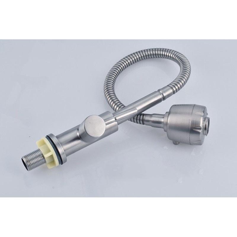 Vòi rửa bát Inox 304 Cắm chậu Cần Mềm Lạnh - 2 chế độ xả nước