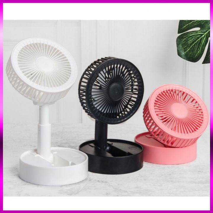 Quạt Tích Điện Mini Quạt Để Bàn Gấp Gọn Tiện Dụng 3 Cấp Độ , Siêu Mát- Sạc USB Fan A9