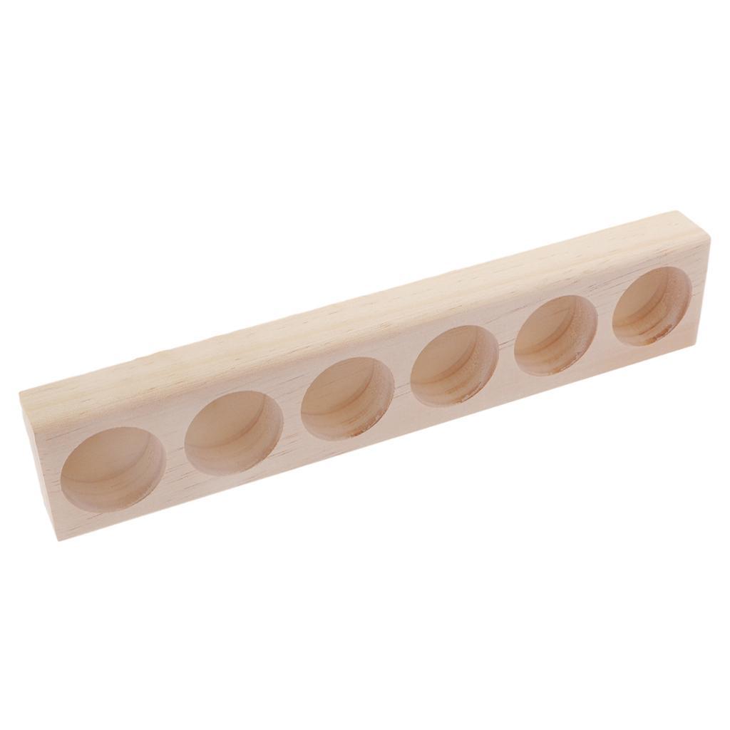 2Pc Wood Essential Oil Bottle Organizer Rack Aromatherapy Oils Display Stand