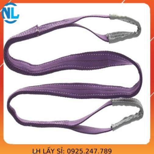 Dây cáp vải cẩu hàng 1 Tấn - bản 25mm - Hệ số 5:1 - 6 Mét