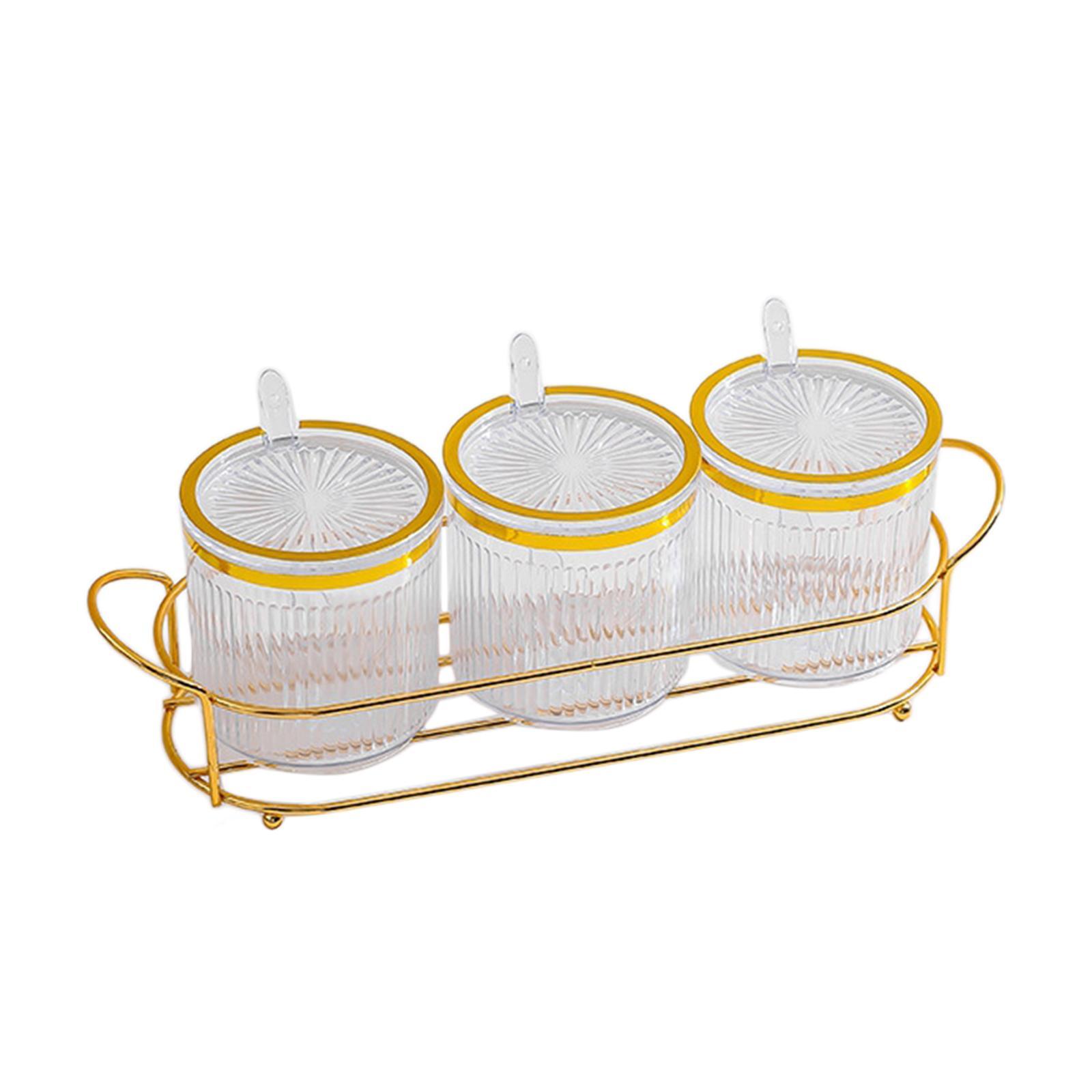 Seasoning Jar with Holder Organizer Spice Containers with Holder for Restaurant Supplies