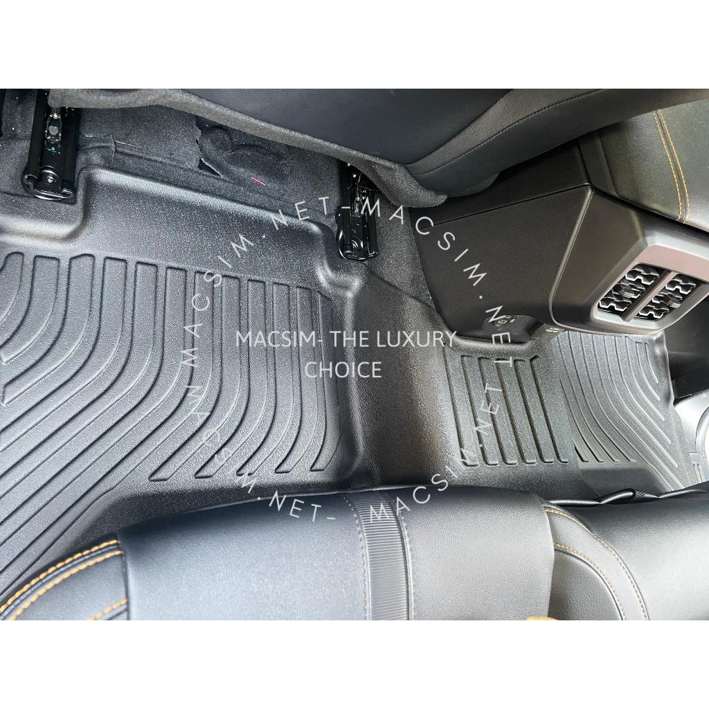 Ford Ranger 2022 +Thảm lót sàn xe ô tô Nhãn hiệu Macsim chất liệu nhựa TPE màu đen hàng loại 2