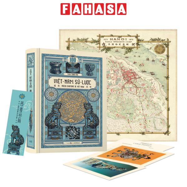 Việt Nam Sử Lược (Ấn Bản Kỉ Niệm 100 Năm) - Tặng Kèm Bản Đồ + Bookmark + Bộ Postcard 8 Tấm