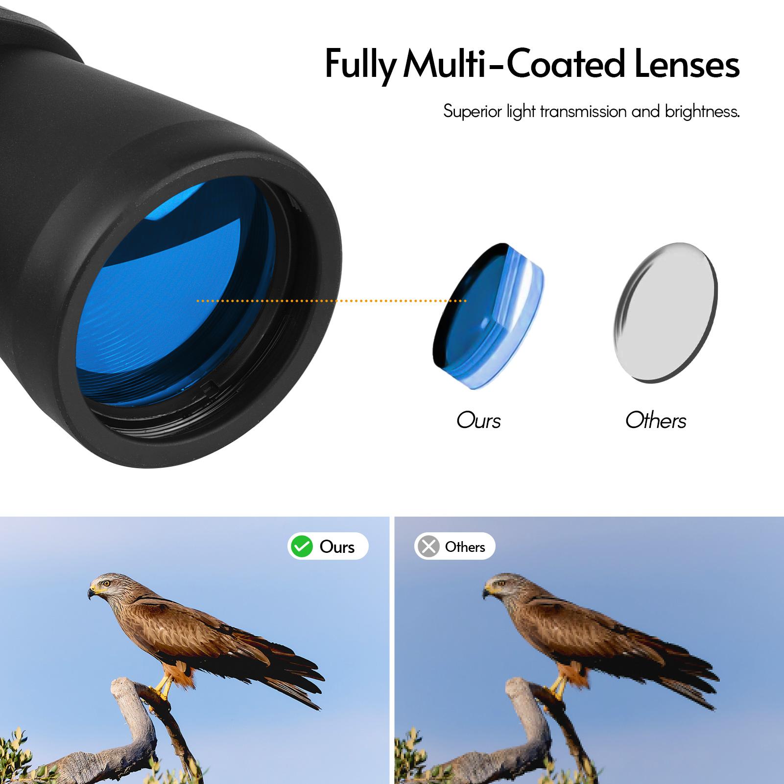Kính viễn vọng HD 80X80 nhòm tầm xa có túi đựng cho buổi hòa nhạc Các sự kiện thể thao Ngắm chim