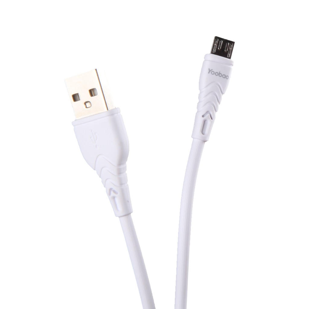 Dây cáp sạc cho điện thoại smartphone Android đầu micro USB Yoobao C5 dài 1m - Hàng chính hãng