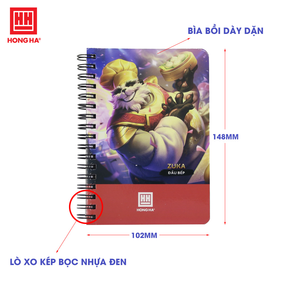 Sổ lò xo A6 200 trang hình ảnh Liên Quân Mobile - Hồng Hà 4170