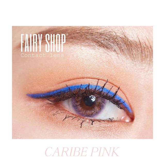 Kính Áp Tròng Caribe Pink 14.0mm - FAIRY SHOP CONTACT LENS - độ 0 đến 8 silicone hydrogel