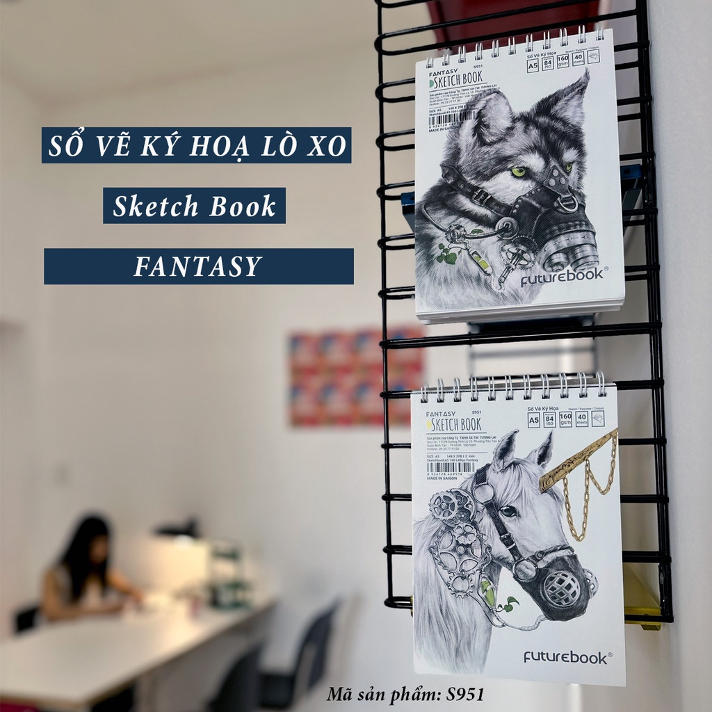 Tập Vẽ Ký Hoạ FANTASY- Khổ A5- Mã SP: S951- Phong cách Hàn Quốc- VPP FUTUREBOOK.