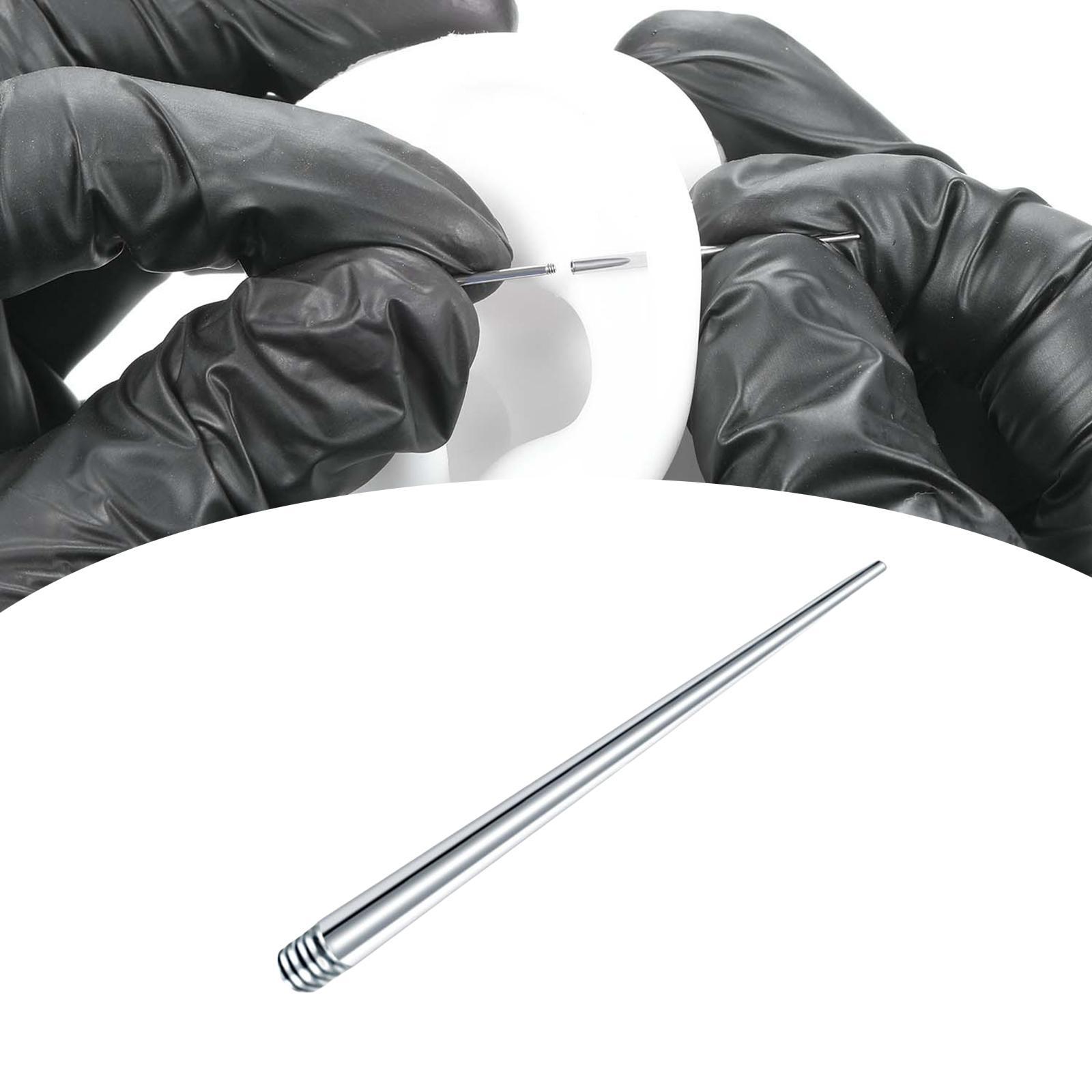 Threaded Taper Threaded Insertion Taper Insertion Pin Taper for Nose Navel 1.2mm