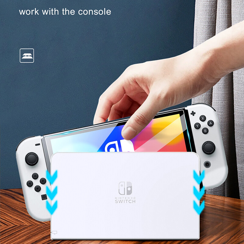 Miếng dán kính cường lực Full 2.5D cho Nintendo Switch OLED