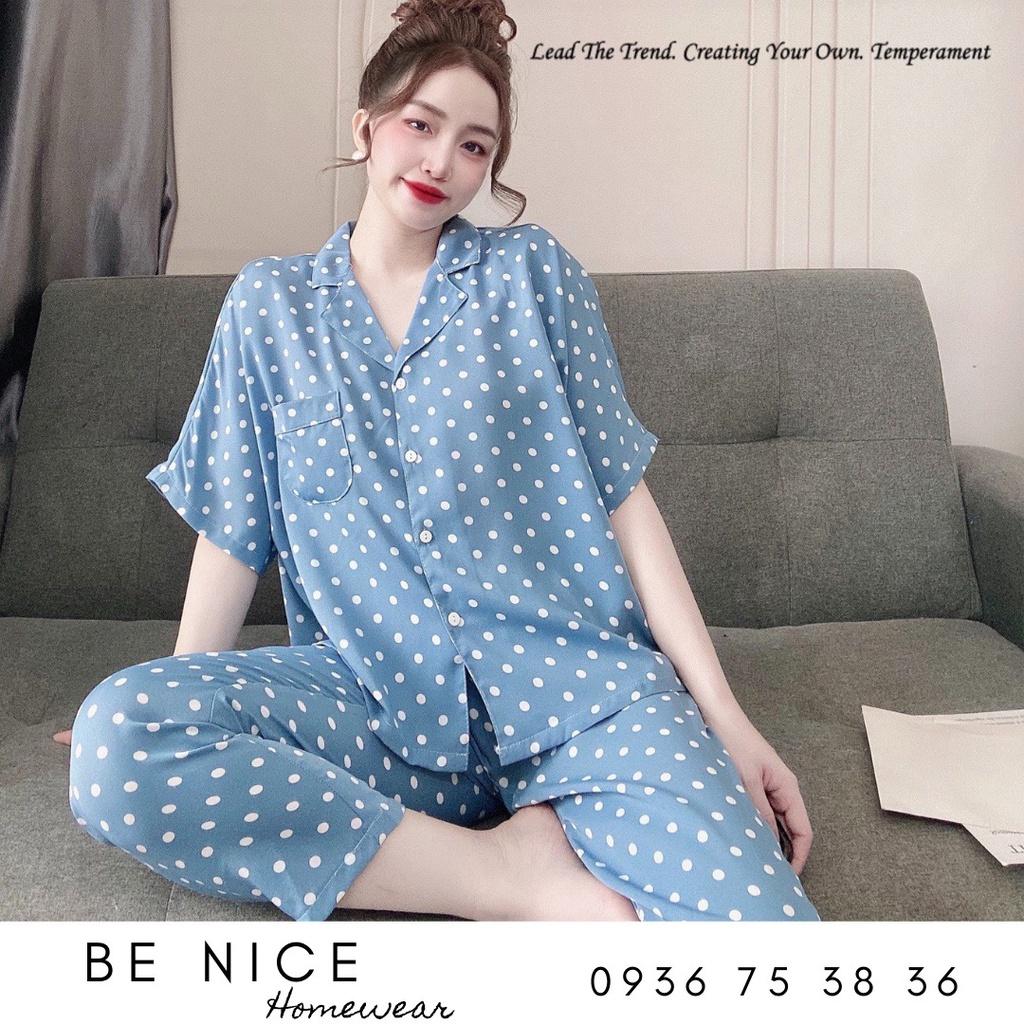 Set pijama tay cánh dơi form rộng nhiều họa tiết, Be Nice Homewear