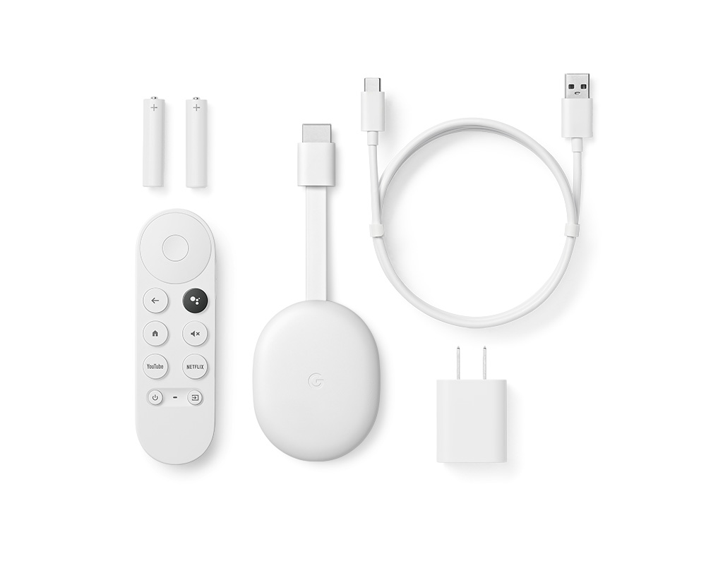 Google Chromecast 2020 - Chromecast with Google TV - Box biến TV thường thành Smart Tivi, Google Chrome Cast có Remote ra lệnh Tiếng Việt - Hàng nhập khẩu