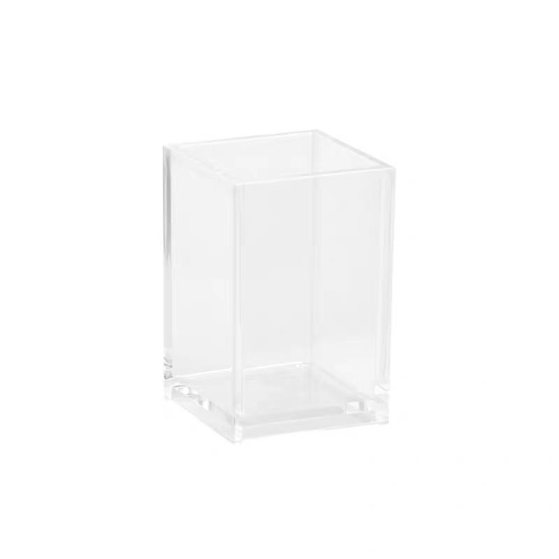 Ống Đựng Bút Vuông Bằng Nhựa Acrylic Trong Suốt