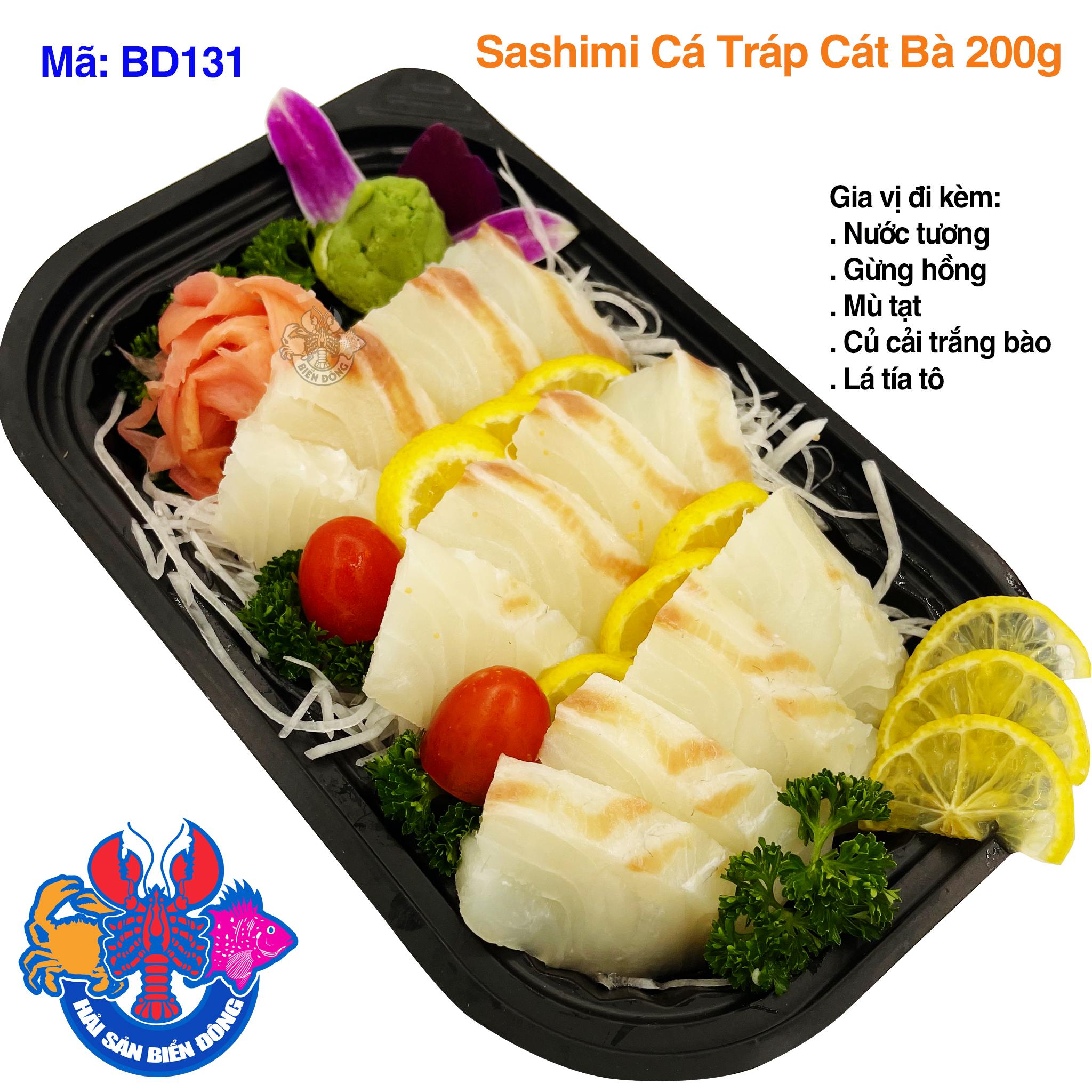 Mã 131_Sashimi Cá Tráp Cát Bà 200g