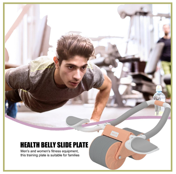 Con lăn tập bụng thế hệ mới RW001 có trợ lực, chống trơn trượt,dụng cụ plank tập gym giúp eo thon gọn hàng cao cấp
