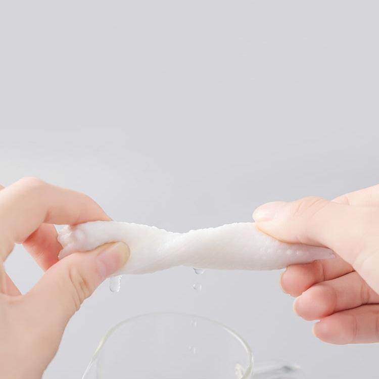 Khăn lau mặt dùng 1 lần 100% bông tự nhiên - Cuộn khăn giấy lau mặt tẩy trang đa năng Animerry