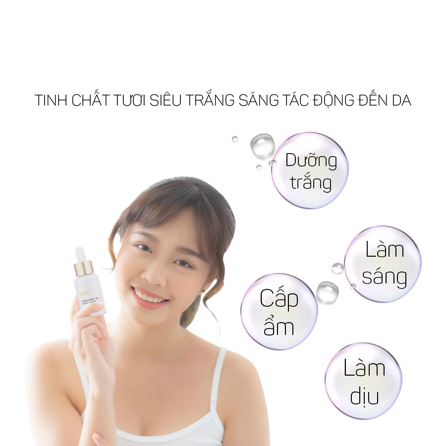 Tinh chất tươi siêu trắng sáng giúp làm trắng da Saffron Tone up Repair Serum