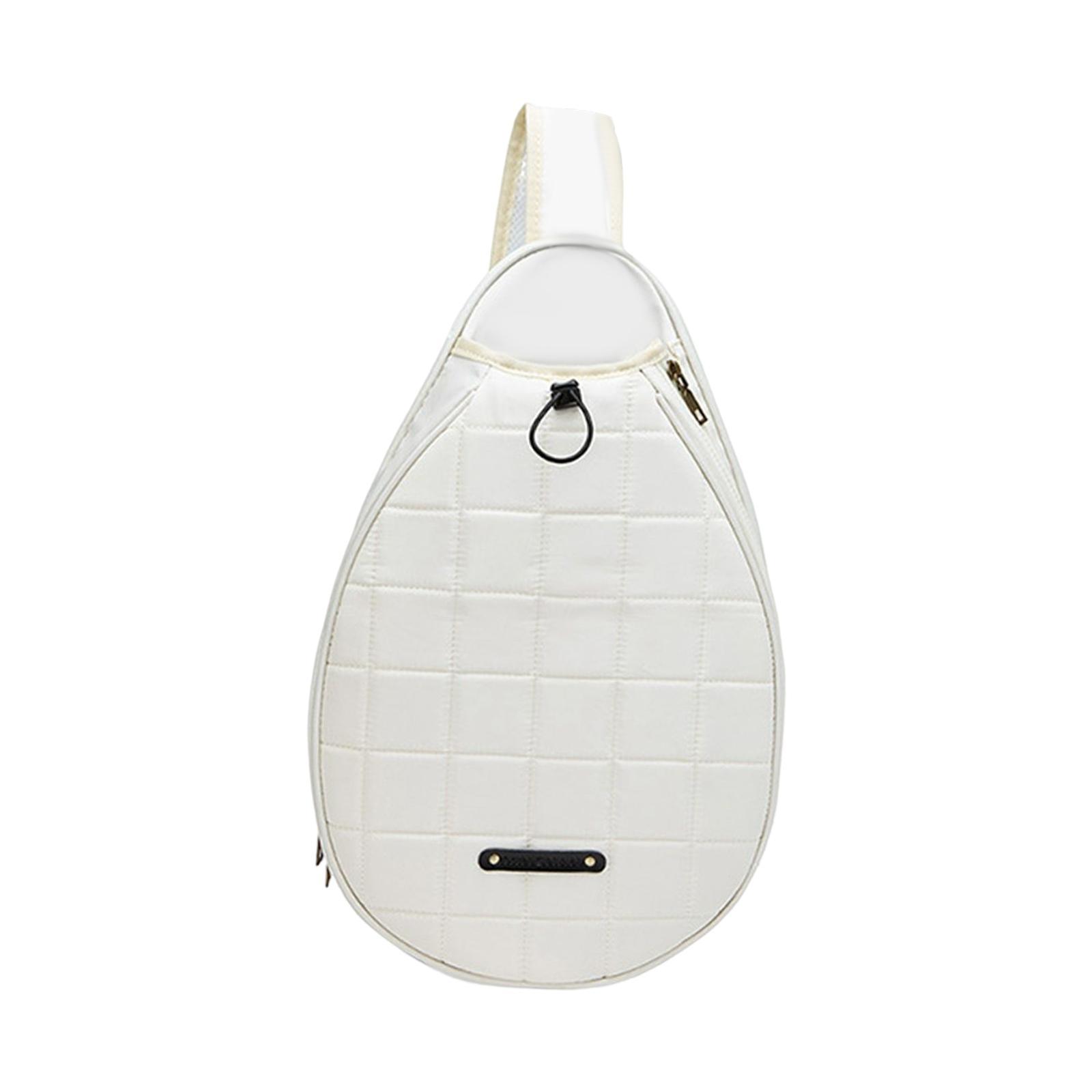Tennis Racket Shoulder Bag Outdoors Sports Accessories Pocket Mesh Organizer
