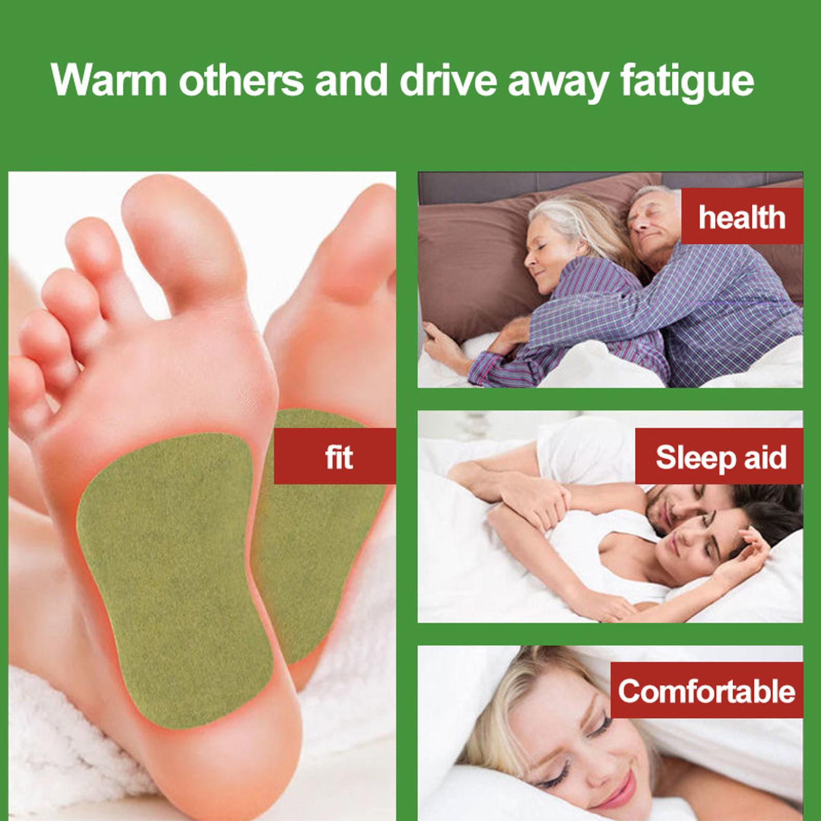 Sumifun 6 Patches Wormwood Foot Patch Moxibustion Stickers Relief Fatigue And Stress Foot Pads