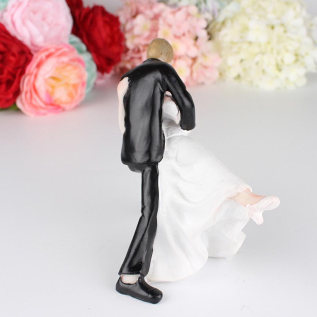 Bride and Groom Couple Figurine Wedding Celebration Decoration Cake Topper B
