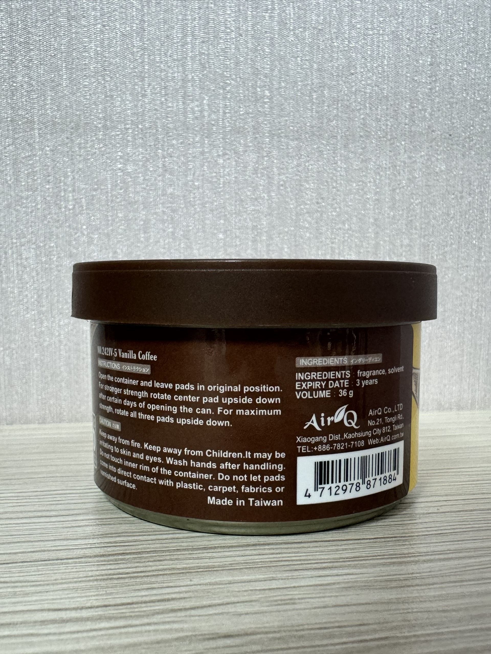 Sáp Thơm Ô Tô AIR-Q Caffe No242Iv-5 Cà Phê Sữa Tươi 36g