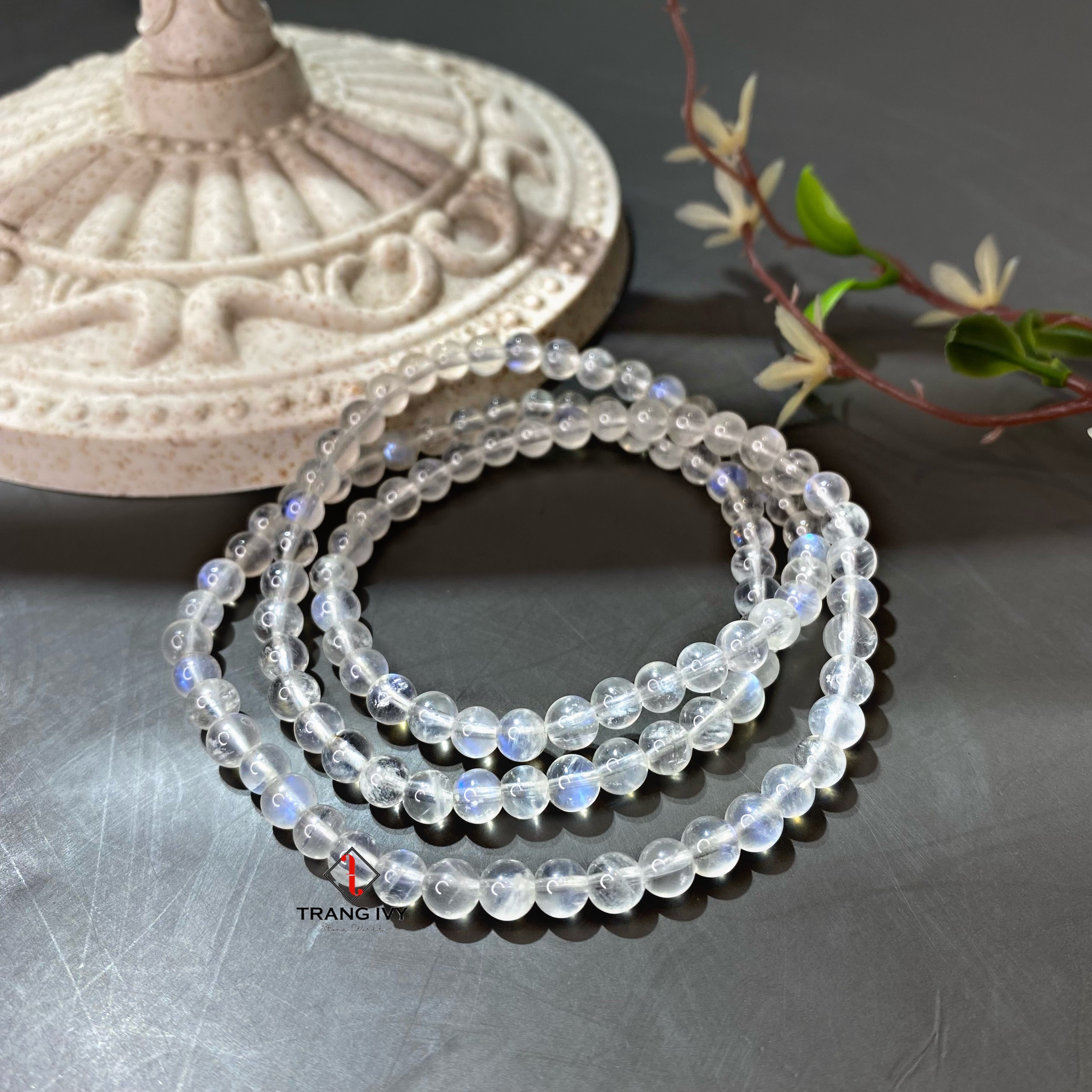Vòng tay Moonstone quấn 3 vòng