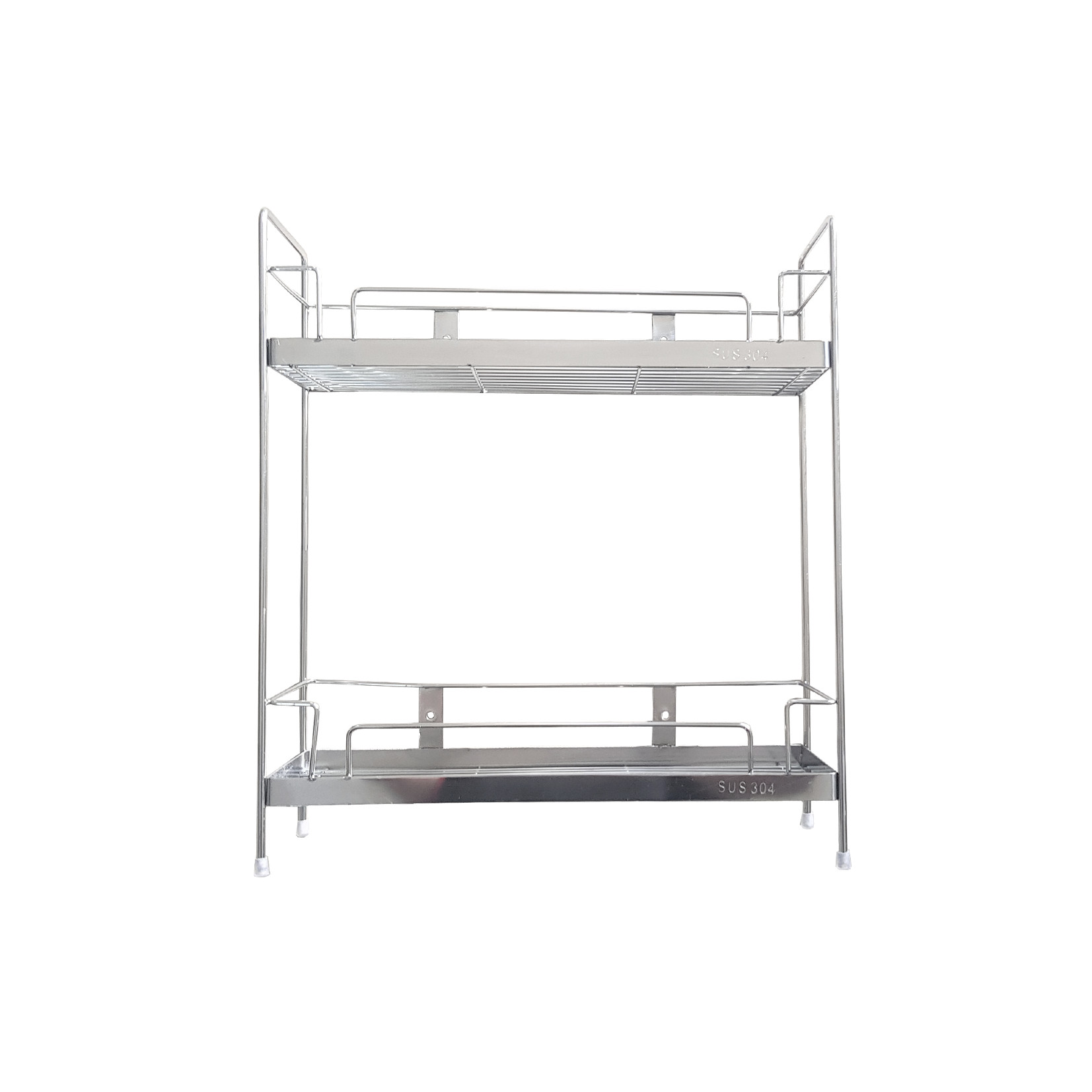 Kệ gia vị 2 tầng đứng - INOX 304 - 14 x 40cm