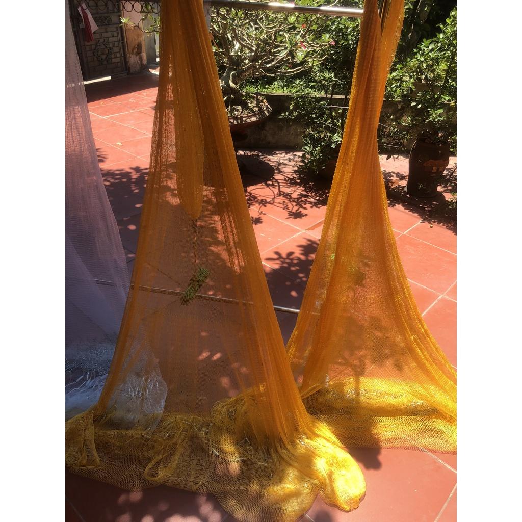 Chài Dù Thái vàng mắt lưới 1.8cm cao 2m5 nặng 2,5kg