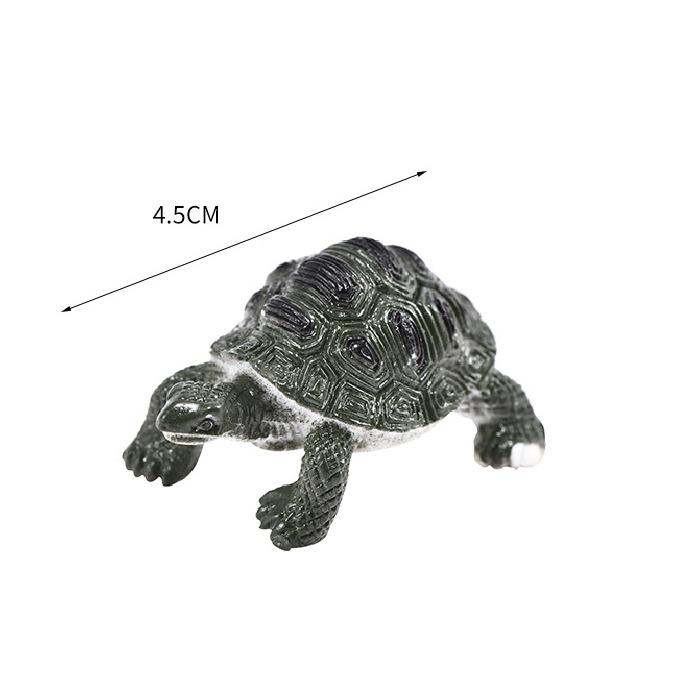 Đồ chơi 12 con Rùa Natural Turtle 5 cm mô hình đáng yêu bằng nhựa cứng đặc nhiều màu sắc độc đáo cho bé