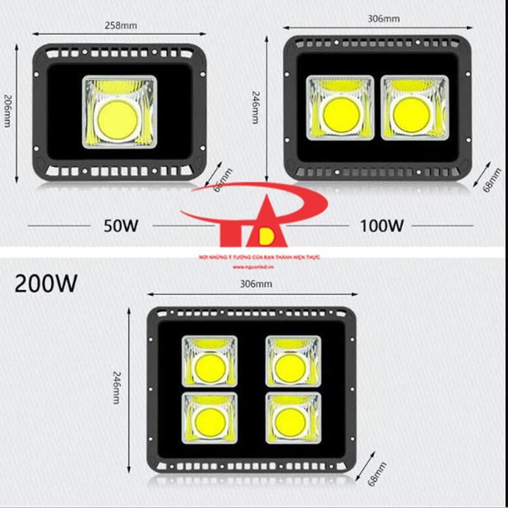 Đèn pha led 100w - PHA LED 100W