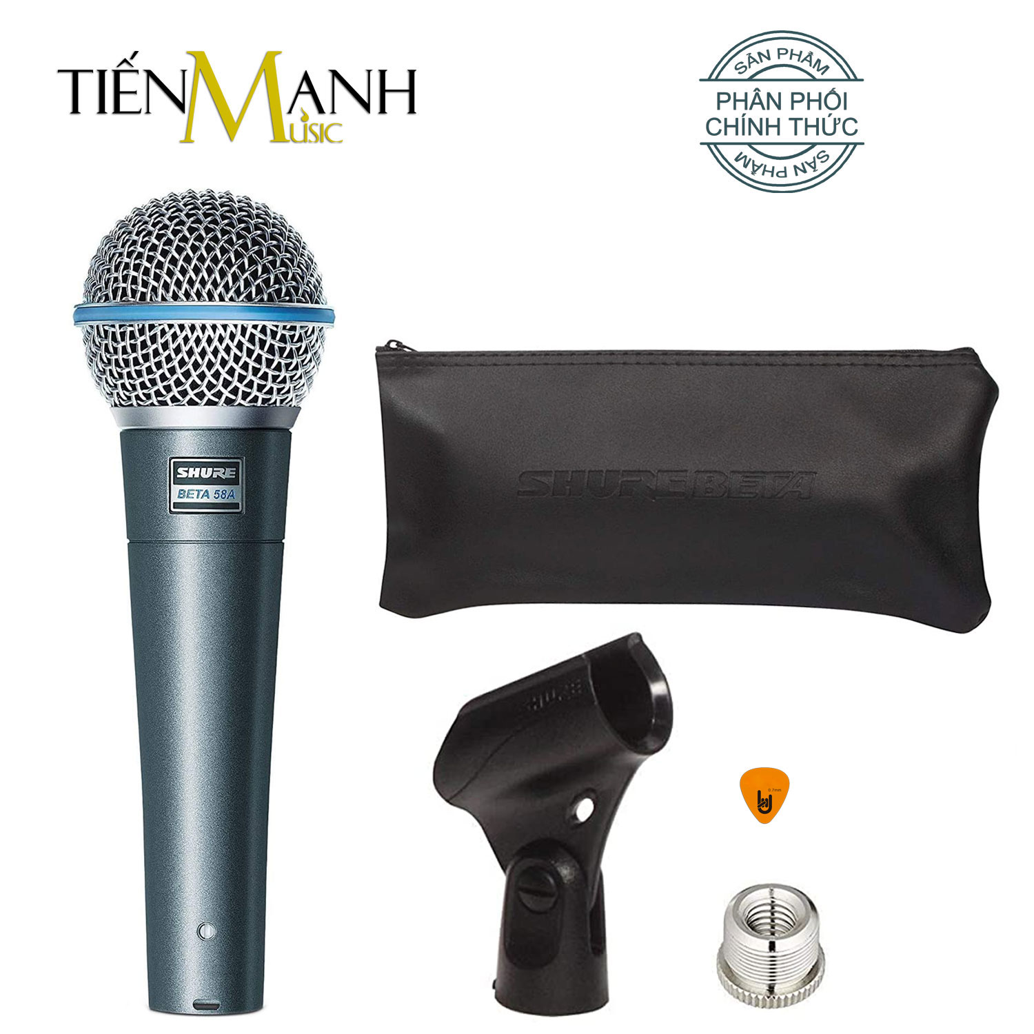 Mic Cầm Tay Shure BETA 58A Micro Phòng Thu Studio BETA58A Microphone Karaoke BETA 58A-X - Hàng Chính Hãng