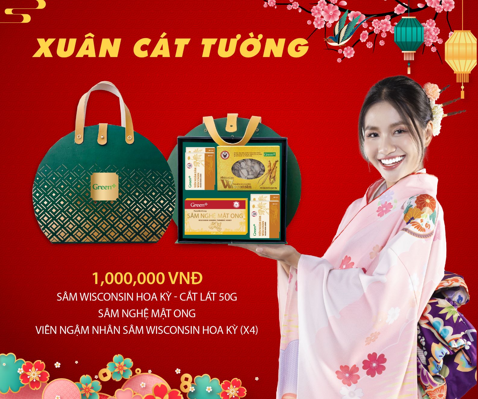 Hộp quà tết 2025 - Hộp quà sức khỏe Xuân Cát Tường