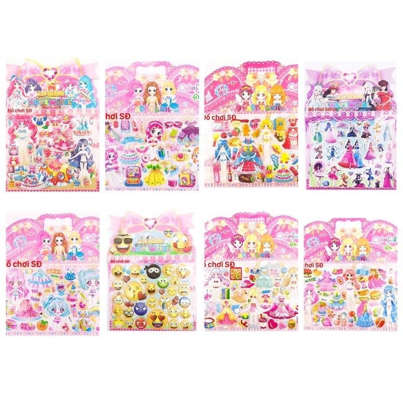 HÌNH DÁN NỔI 3D - 20 tấm ngẫu nhiên