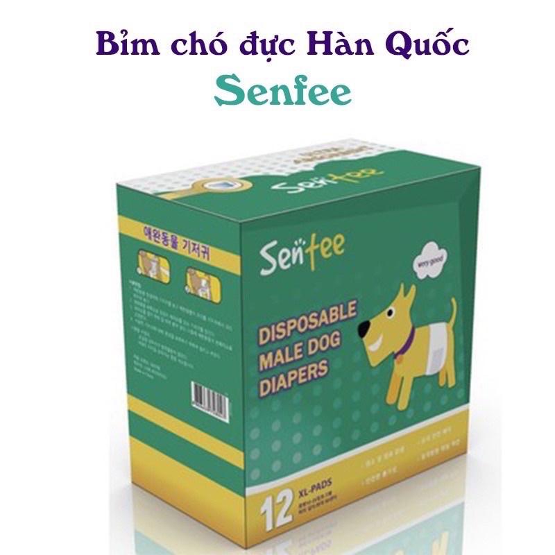 Bỉm dành riêng cho chó đực, tã cho chó đực Pet Soft công nghệ cao 12 miếng dày